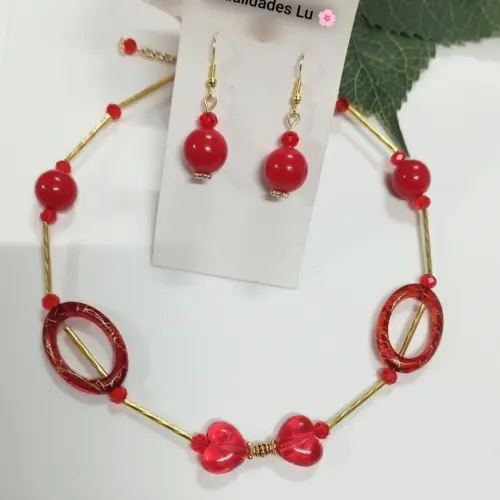 Juego de collar y aretes — imagen 2