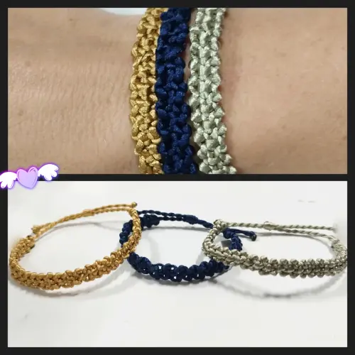 Pulsera macramé tejida en espina. p43N — imagen 1