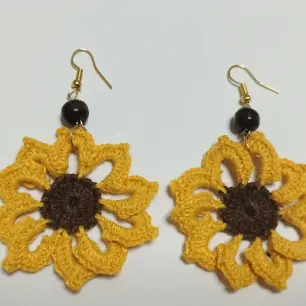 Aretes tejidos a crochet — imagen 9