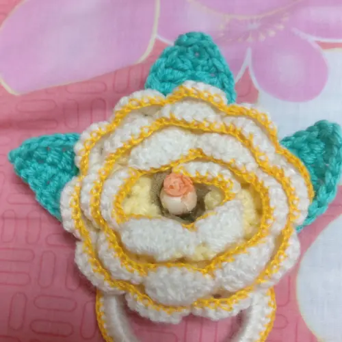 Colgadores de paños de cocina en forma de flor tejida a crochet's photo #5