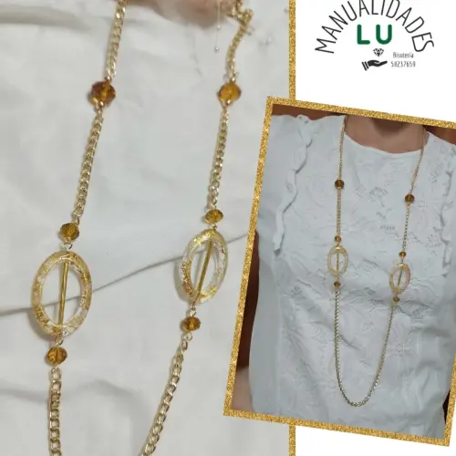 Cadena larga con adornos. #65A — imagen 2