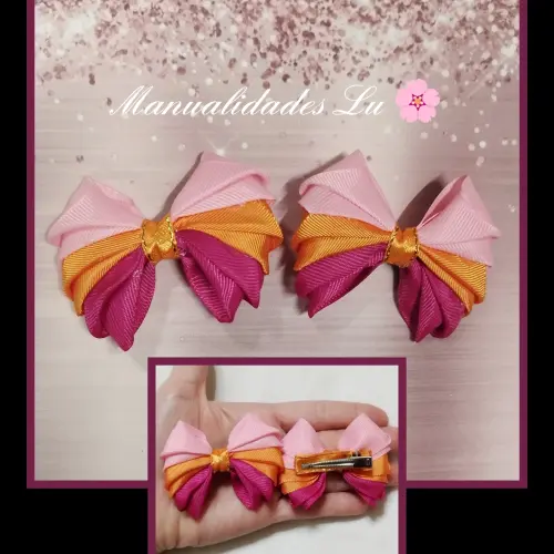 Lazo 3 capas de colores. #67 A — imagen 1
