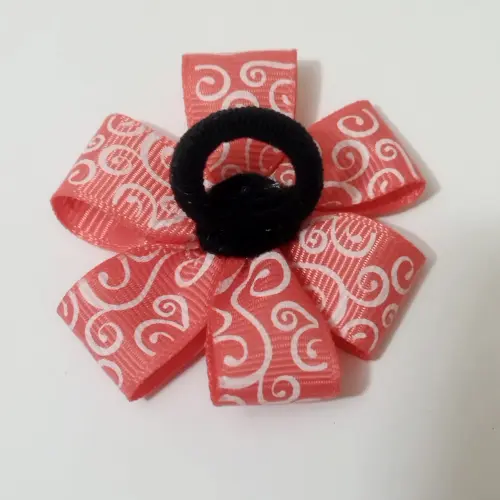 Par de felpitas con flor 6 pétalos. (#94A) — imagen 3