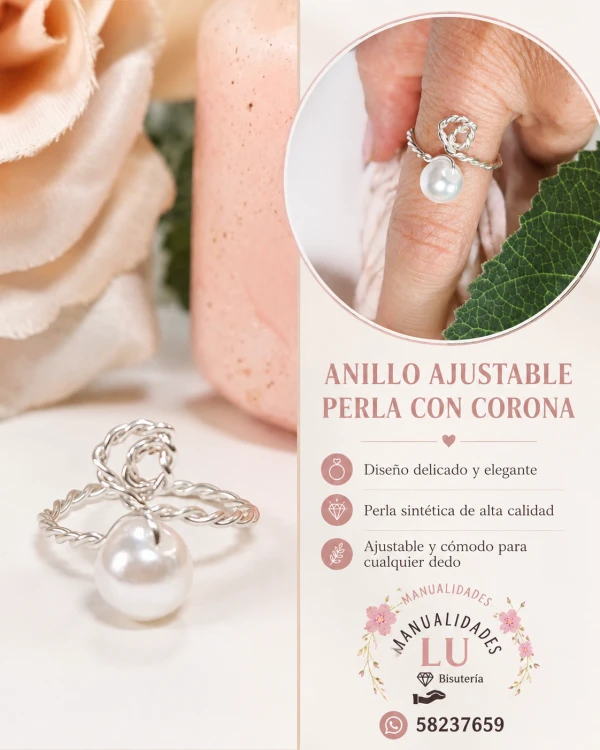 Anillo enrrollado con corona. p79N's foto | Manualidades Lu 🌸 |  BizneCubano