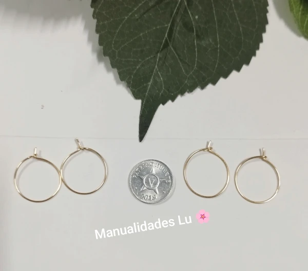 Argollas confeccionas con alambre de cobre. #13A's foto | Manualidades Lu 🌸 |  BizneCubano