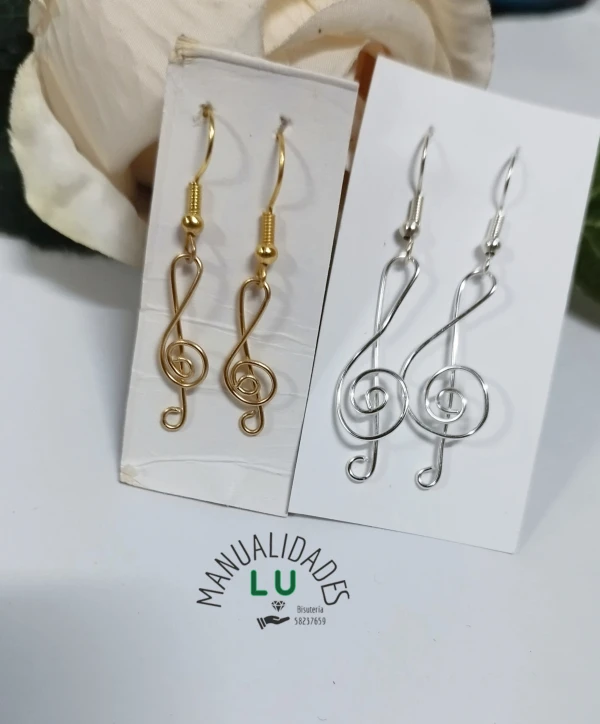 Aretes clave de sol. #55A's foto | Manualidades Lu 🌸 |  BizneCubano