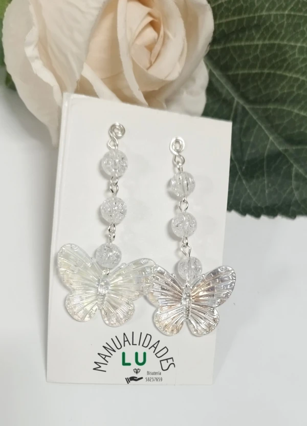 Aretes de alambre de cobre con mariposas's foto | Manualidades Lu 🌸 |  BizneCubano