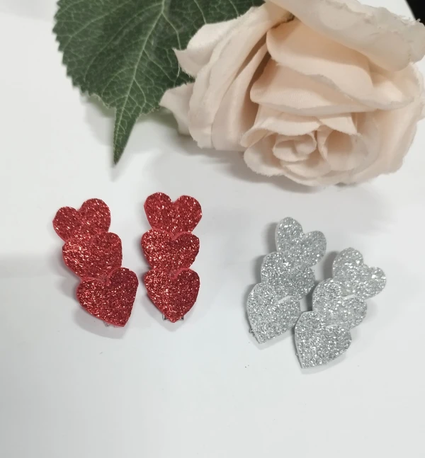 Par de hebillas con triple corazón.'s foto | Manualidades Lu 🌸 |  BizneCubano