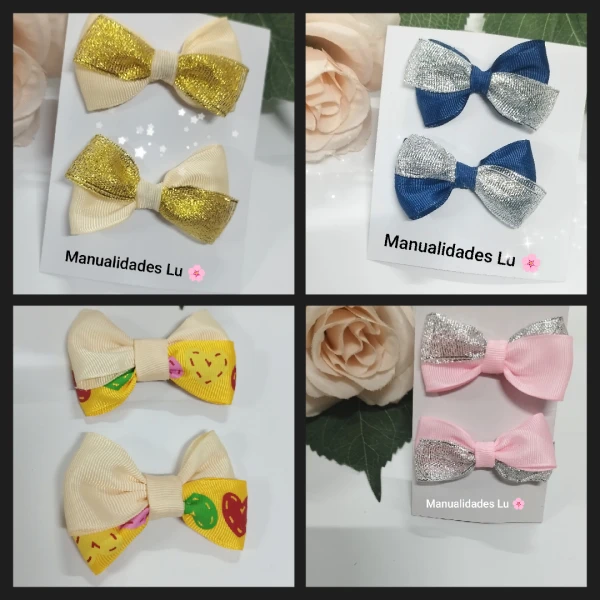 Par de lazos doble color. p66N's foto | Manualidades Lu 🌸 |  BizneCubano