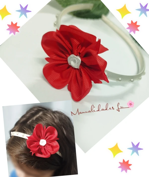 Cintillo con flor exótica. #33A's foto | Manualidades Lu 🌸 |  BizneCubano