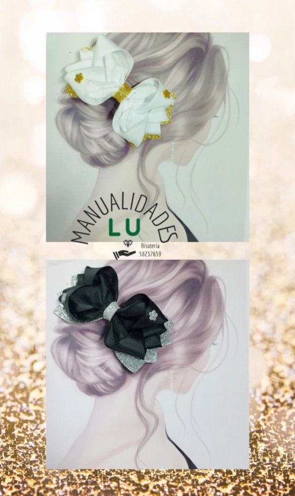 Lazo doble flor hermoso. #61A's foto | Manualidades Lu 🌸 |  BizneCubano