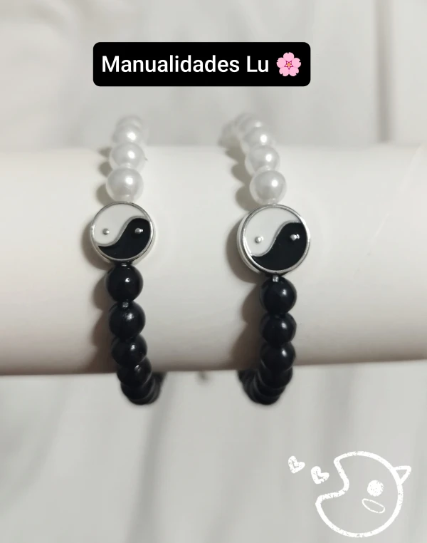 Pulso de perlas yin-yang. p3/3A's foto | Manualidades Lu 🌸 |  BizneCubano