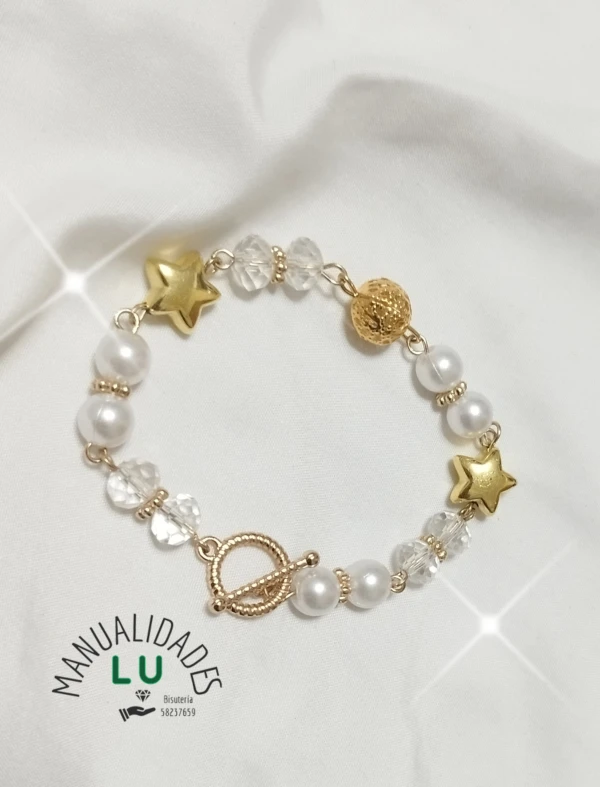 Pulsera dorada con cierre marinero. #56A's foto | Manualidades Lu 🌸 |  BizneCubano
