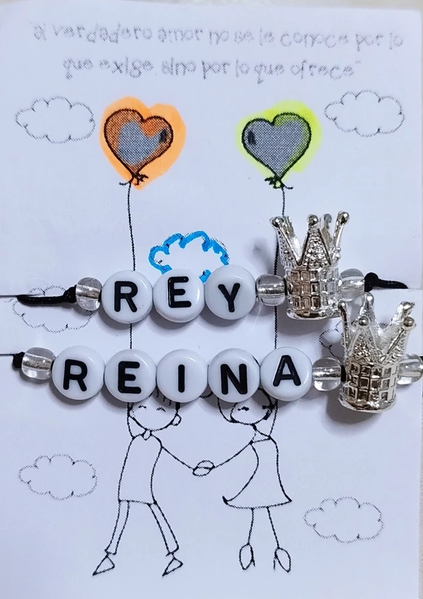 Pulsera macramé sencilla Rey/Reina corona.'s foto | Manualidades Lu 🌸 |  BizneCubano