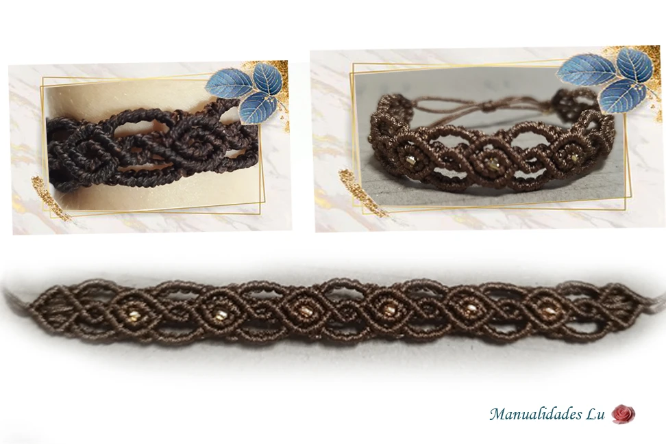 Pulsera macramé tejida china #2. p45N's foto | Manualidades Lu 🌸 |  BizneCubano
