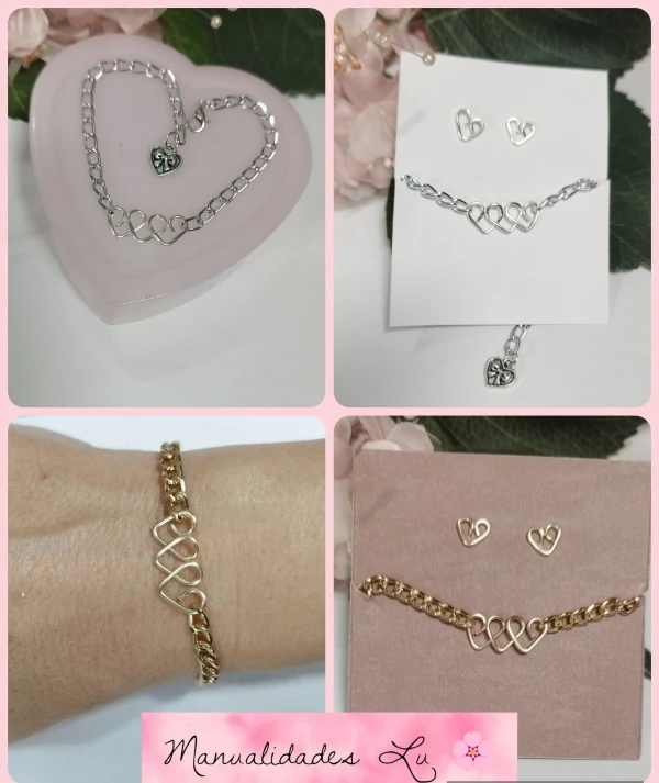 Manilla triple corazón. (#107A)'s foto | Manualidades Lu 🌸 |  BizneCubano