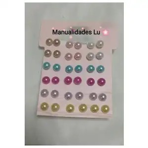 Aretes media perla miniatura 1