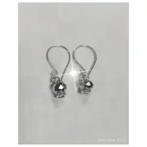 Aretes de alambre con cristales miniatura 1