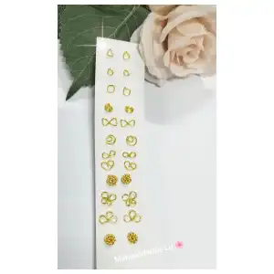 Aretes postes de alambre de cobre miniatura 1