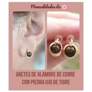 Aretes con perla envuelta. p83N miniatura 3