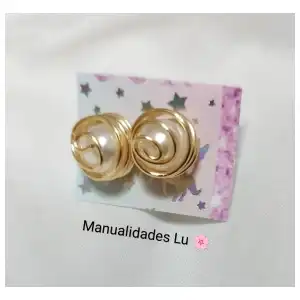 Aretes con perla encapsulada #30A miniatura 3
