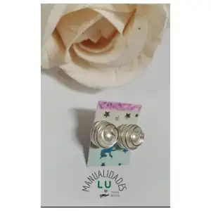 Aretes con perla encapsulada #30A miniatura 2