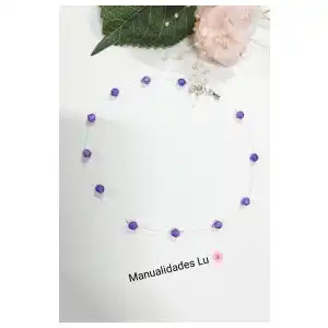 Collar de perlas flotantes miniatura 2