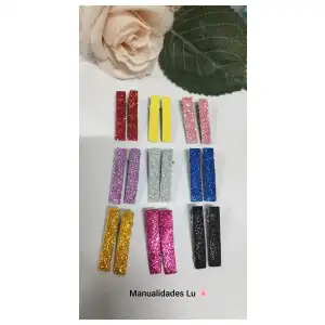 Par de hebillas forradas. miniatura 2