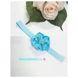 Diadema para bebé con flor. #7A miniatura 1