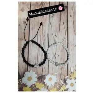 Pulso de perlas con conector  metálico. p3/3A miniatura 3