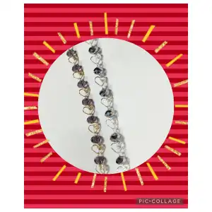 Pulsera de corazones y cristales miniatura 3