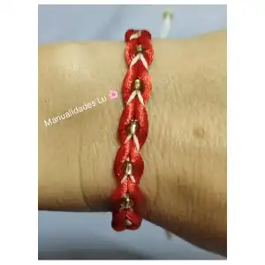 Pulsera tejida en forma de V. p23N miniatura 2