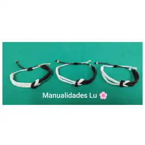 Pulsera macramé tejida una dentro de otra. p23B miniatura 2