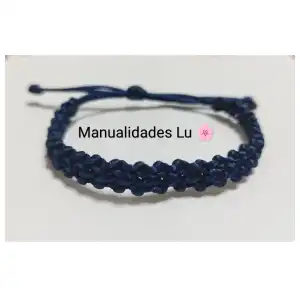 Pulsera macramé tejida en espina. p43N miniatura 3