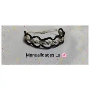 Pulsera macramé tejida con degradé. p20N miniatura 3
