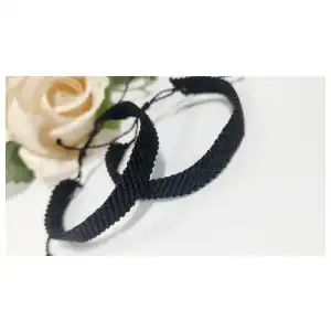Pulsera macramé tejida en diagonal multicolor. p48N miniatura 6