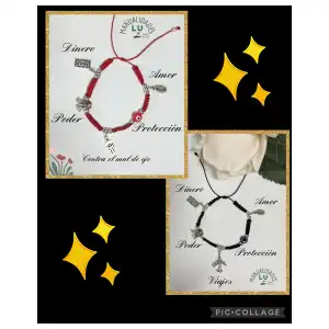 Pulsera macramé tejida propósitos de año nuevo. miniatura 1