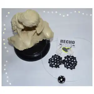 Aretes tejidos a crochet miniatura 4