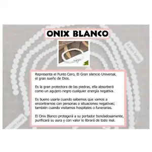 Collar de ónix blanco miniatura 2