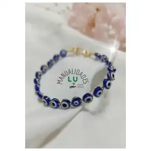 Pulsera de alambre con ojos turcos. #68 A miniatura 4