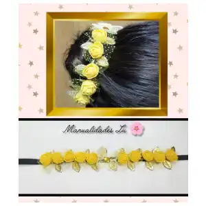 Corona de flores para la cebolla del cabello. #68A miniatura 3