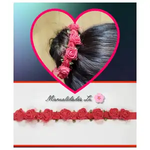 Corona de flores para la cebolla del cabello. #68A miniatura 2